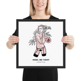 Bitcoin Art in Frame • Brooke x Hodl Me Tight Wolfmumma