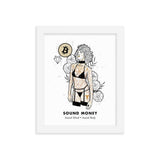 Bitcoin Art in Frame • Emily x Sound Money Wolfmumma