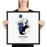 Bitcoin Art in Frame • Lexy x Blue Moon Wolfmumma