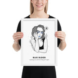 Bitcoin Art in Frame • Evie x Blue Blood Wolfmumma