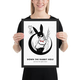 Bitcoin Art in Frame • Margo x Down the Rabbit Hole Wolfmumma