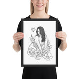Darkest Vixen Framed Art • Miss Vix Wolfmumma