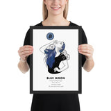 Bitcoin Art in Frame • Lexy x Blue Moon Wolfmumma
