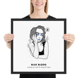 Bitcoin Art in Frame • Evie x Blue Blood Wolfmumma