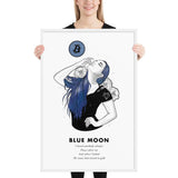 Bitcoin Art in Frame • Lexy x Blue Moon Wolfmumma