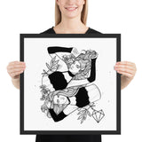 Darkest Vixens Framed Art • Alli & Julie Wolfmumma