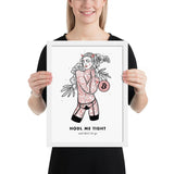 Bitcoin Art in Frame • Brooke x Hodl Me Tight Wolfmumma