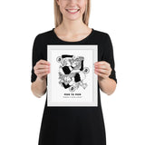 Bitcoin Art in Frame • Alli Julie x Peer to Peer Wolfmumma