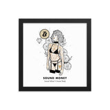 Bitcoin Art in Frame • Emily x Sound Money Wolfmumma