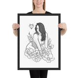 Darkest Vixen Framed Art • Miss Vix Wolfmumma