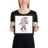 Bitcoin Art in Frame • Brooke x Hodl Me Tight Wolfmumma