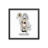 Bitcoin Art in Frame • Emily x Sound Money Wolfmumma
