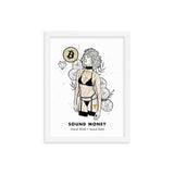 Bitcoin Art in Frame • Emily x Sound Money Wolfmumma