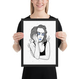 Darkest Vixen Framed Art • Evie Wolfmumma