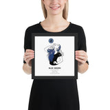 Bitcoin Art in Frame • Lexy x Blue Moon Wolfmumma