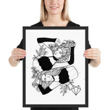 Darkest Vixens Framed Art • Alli & Julie Wolfmumma