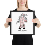 Bitcoin Art in Frame • Brooke x Hodl Me Tight Wolfmumma