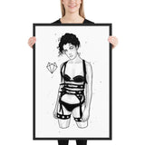Darkest Vixen Framed Art • Sky Wolfmumma