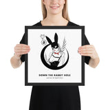 Bitcoin Art in Frame • Margo x Down the Rabbit Hole Wolfmumma