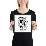 Bitcoin Art in Frame • Alli Julie x Peer to Peer Wolfmumma
