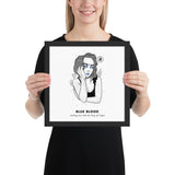 Bitcoin Art in Frame • Evie x Blue Blood Wolfmumma