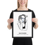 Bitcoin Art in Frame • Evie x Blue Blood Wolfmumma