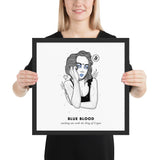 Bitcoin Art in Frame • Evie x Blue Blood Wolfmumma