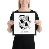Bitcoin Art in Frame • Alli Julie x Peer to Peer Wolfmumma