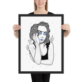Darkest Vixen Framed Art • Evie Wolfmumma