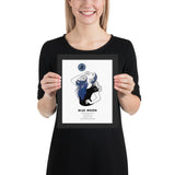 Bitcoin Art in Frame • Lexy x Blue Moon Wolfmumma
