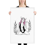 Darkest Vixen Framed Art • Becca Wolfmumma