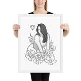 Darkest Vixen Framed Art • Miss Vix Wolfmumma