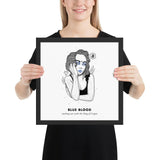 Bitcoin Art in Frame • Evie x Blue Blood Wolfmumma