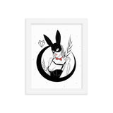Darkest Vixen Framed Art • Margo Wolfmumma