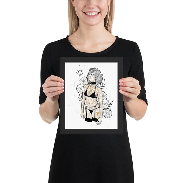 Darkest Vixen Framed Art • Emily Wolfmumma