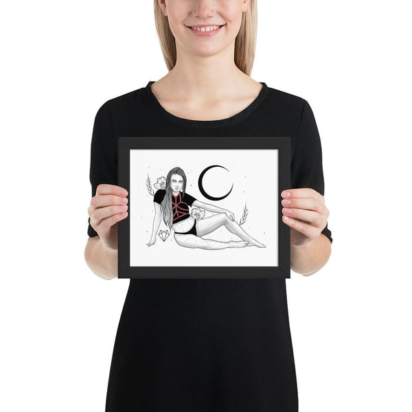 Darkest Vixen Framed Art • Tracie Wolfmumma