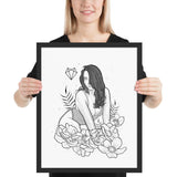 Darkest Vixen Framed Art • Miss Vix Wolfmumma