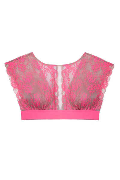 Pink Wild Lace Bra Top Monique Morin