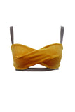 Mustard Yellow Velour Bra K+1%