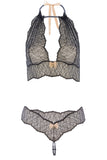 Sydney Dark Pearl Necklace Lingerie Set Bracli