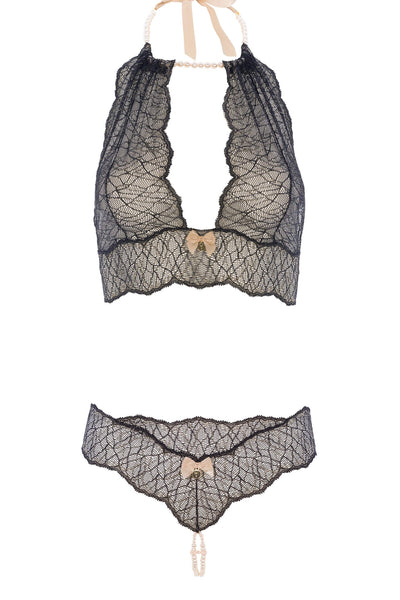 Sydney Pearl Necklace Lingerie Set Bracli