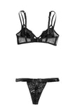 Clio Double Cup Bralette & Soriya Thong Set Nevaeh Intimates