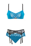 Natalia Blue Allure Lingerie Set Nevaeh Intimates