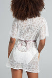 Juliet White Silk Bed Jacket Nevaeh Intimates