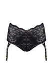 Fever & Thoughts Black Garter Briefs Nevaeh Intimates