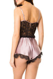 Florence Purple Dusk Silk Pleasure Romper Nevaeh Intimates