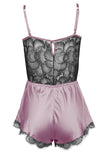 Florence Purple Dusk Silk Pleasure Romper Nevaeh Intimates