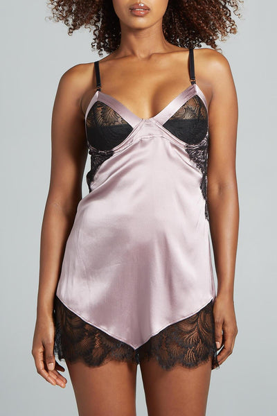 Alice Convertible Purple Dusk Silk Slip Dress Nevaeh Intimates