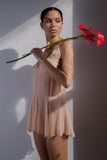 Nula Sheer Silk Chiffon Dress Taryn Winters