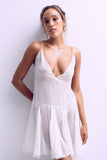 Nula Ivory Sheer Silk Slip Taryn Winters